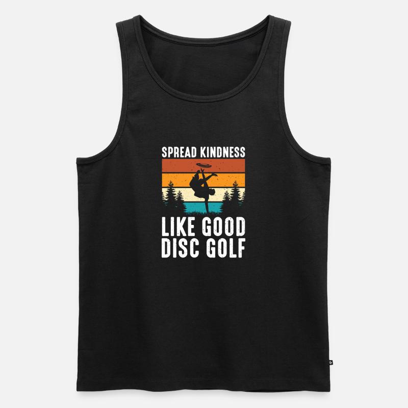 Disc Golf Geschenke Discgolf - Männer Premium Bio Tank Top - Schwarz