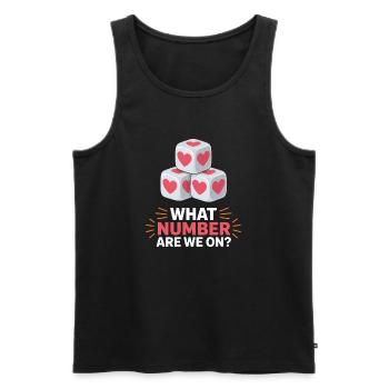Bunco Sayings Dice Game Funny Bunco Gift - Men's Premium Organic Tank Top - black - Front - Michal (187cm)