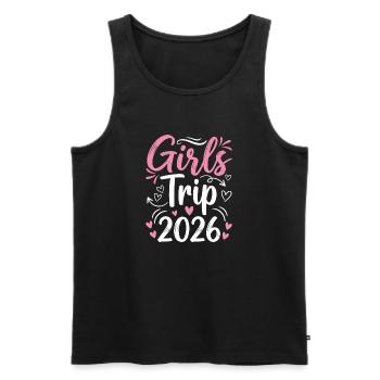 Girls' Strip 2026 Pink Design - Men's Premium Organic Tank Top - black - Front - AI Model Male 178 light (178cm)