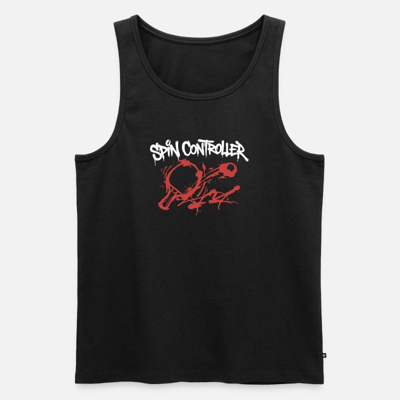 Spin Controller Graffiti - Männer Premium Bio Tank Top - Schwarz