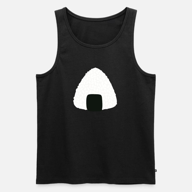 Onigiri-Sushi - Männer Premium Bio Tank Top - Schwarz
