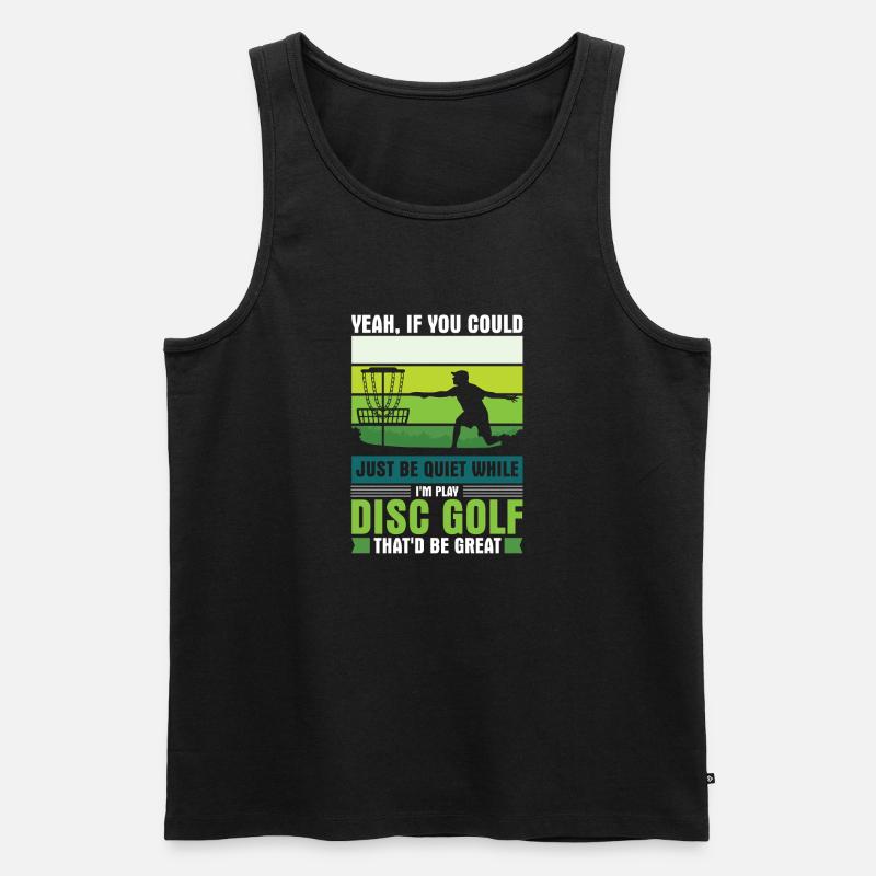Disc Golf Geschenke Discgolf - Männer Premium Bio Tank Top - Schwarz