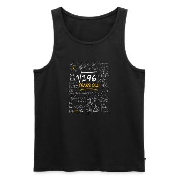 14 Years Birthday Math Formulas Funny - Men's Premium Organic Tank Top - black - Front - Michal (187cm)