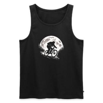 Bigfoot Mountainbiking - Männer Premium Bio Tank Top - Schwarz - Vorne - Michal (187cm)