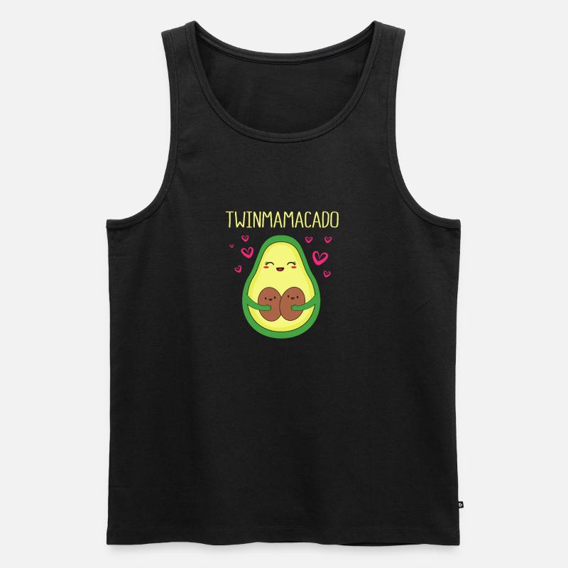 Zwilling Mutter Zwillinge Mama Geschenk - Männer Premium Bio Tank Top - Schwarz