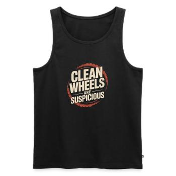 Track Day Bremsstaub Hpde Track Car Autocross - Männer Premium Bio Tank Top - Schwarz - Vorne - AI Model Male 178 light (178cm)