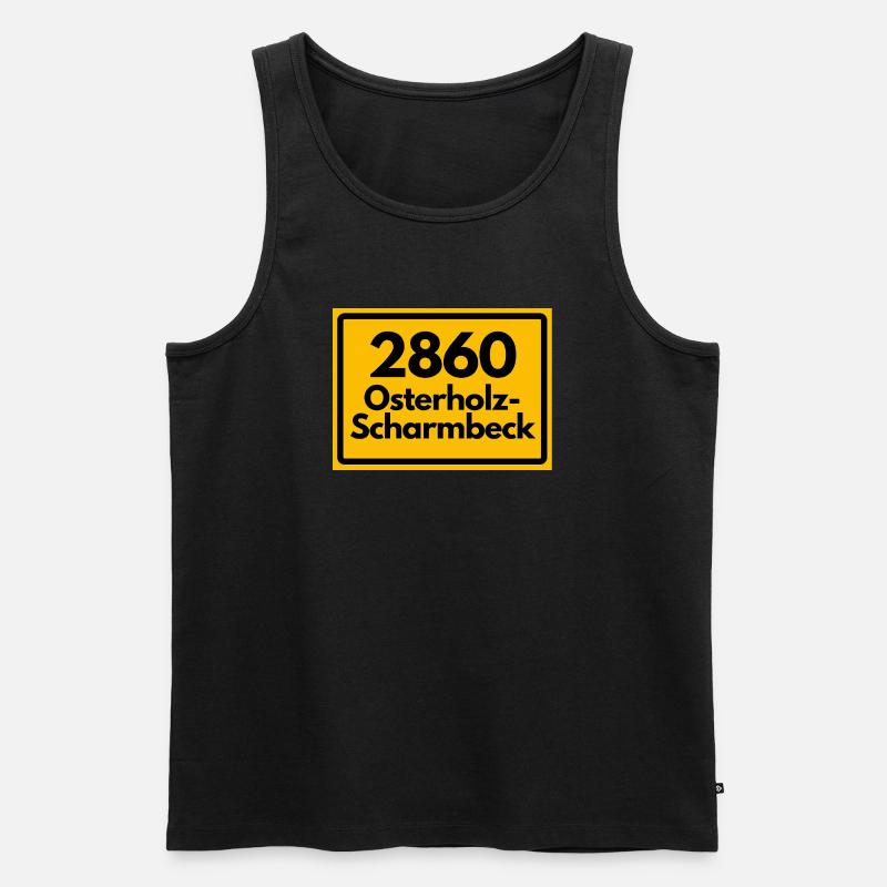 OLD POSTCODE POSTCODE 2860 OSTERHOLZ-SCHARMBECK - Men's Premium Organic Tank Top - black