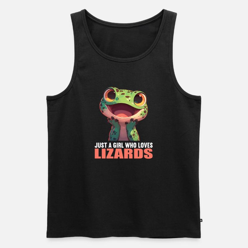 Eidechsen Eidechse - Männer Premium Bio Tank Top - Schwarz
