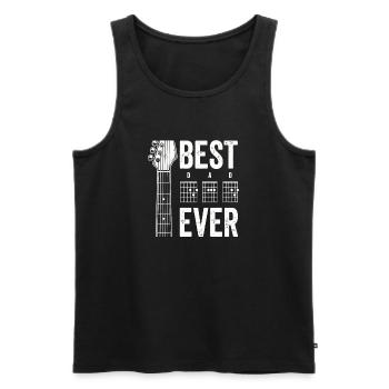 Chemise guitare pour le meilleur papa - Débardeur bio Premium Homme - noir - Devant - Michal (187cm)