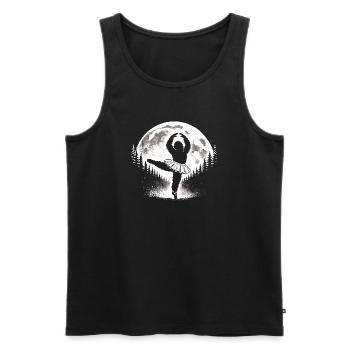 Bigfoot Ballerina - Men's Premium Organic Tank Top - black - Front - AI Model Male 178 light (178cm)