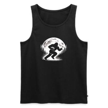 Bigfoot Rugby - Männer Premium Bio Tank Top - Schwarz - Vorne - AI Model Male 178 light (178cm)