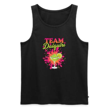 Junggesellinnenabschied Cocktail Team Daiquiri - Männer Premium Bio Tank Top - Schwarz - Vorne - Michal (187cm)