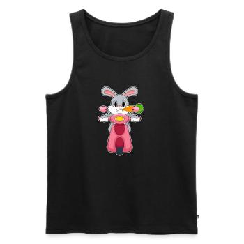 Hase Motorroller - Männer Premium Bio Tank Top - Schwarz - Vorne - Michal (187cm)