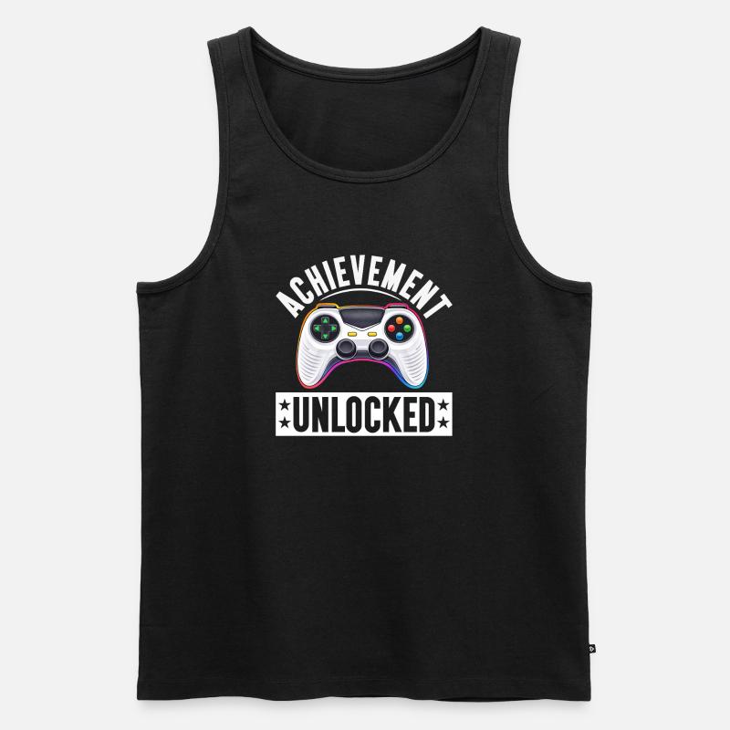 Gaming Gamer Videospiele Controller Zocken Zocker - Männer Premium Bio Tank Top - Schwarz