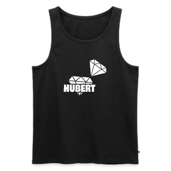 Geschenk für Hubert - Männer Premium Bio Tank Top - Schwarz - Vorne - AI Model Male 178 light (178cm)