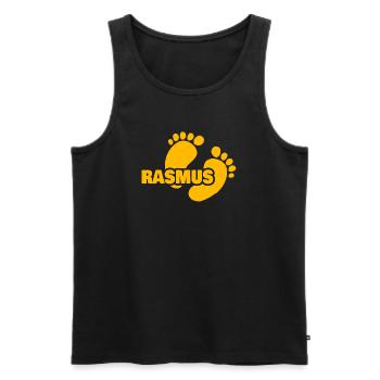 Cadeau pour Rasmus - Débardeur bio Premium Homme - noir - Devant - Michal (187cm)