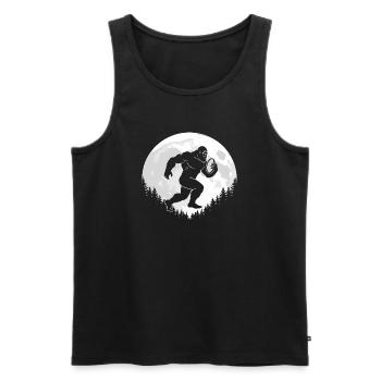 Joueurs de rugby Bigfoot - Débardeur bio Premium Homme - noir - Devant - Michal (187cm)