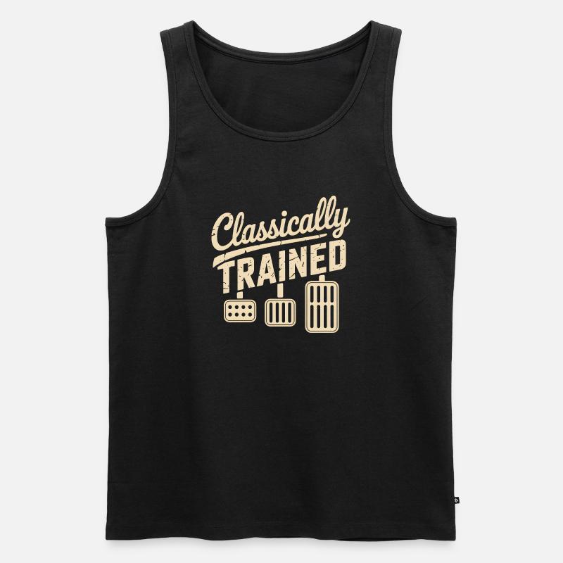 Classically Trained Auto Schaltgetriebe - Männer Premium Bio Tank Top - Schwarz