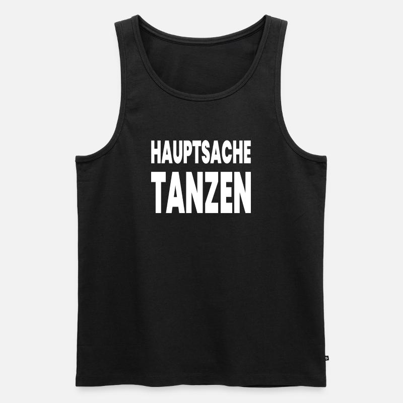 Tanzen - Männer Premium Bio Tank Top - Schwarz