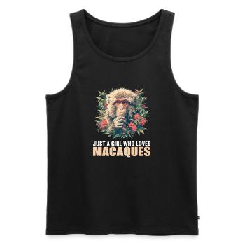 Macaque Macaque - Men's Premium Organic Tank Top - black - Front - AI Model Male 178 light (178cm)