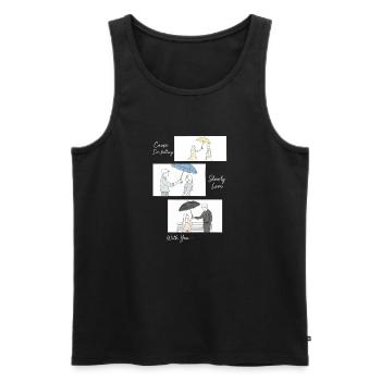 K-Drama Merchandise Koreanisches K-Pop Drama - Männer Premium Bio Tank Top - Schwarz - Vorne - Michal (187cm)