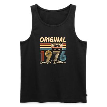 50th Birthday, 50 Years, Original 1976 - Men's Premium Organic Tank Top - black - Front - Michal (187cm)