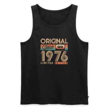 50th Birthday, 50 Years, Original 1976 - Men's Premium Organic Tank Top - black - Front - Michal (187cm)