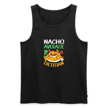 Diet Dietician - Men's Premium Organic Tank Top - black - Front - AI Model Male 178 light (178cm)