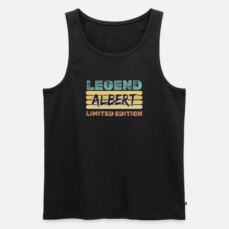 Spruch Albert - Männer Premium Bio Tank Top - Schwarz