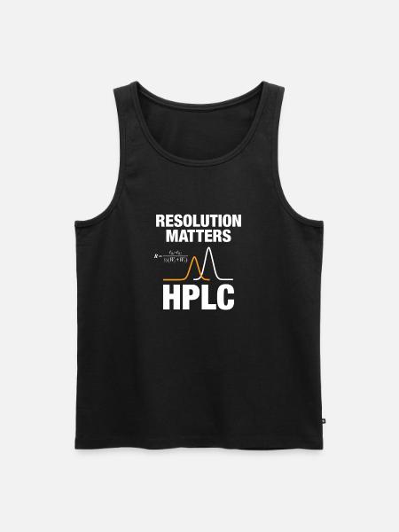 HPLC Peak Resolution Performance Chromatography - Men's Premium Organic Tank Top - black