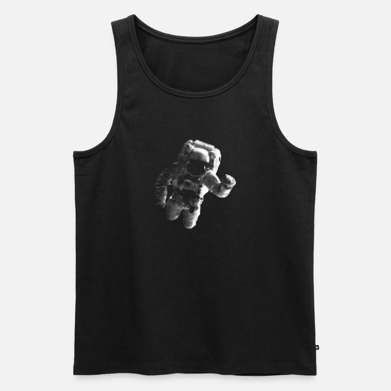 Astronaut  - Männer Premium Bio Tank Top - Schwarz
