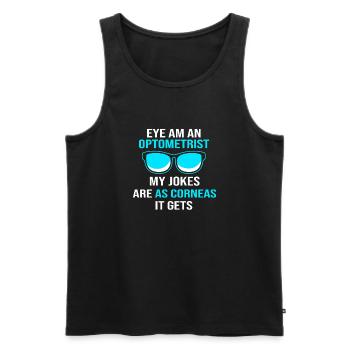 Optik Optiker Augenarzt - Männer Premium Bio Tank Top - Schwarz - Vorne - Michal (187cm)
