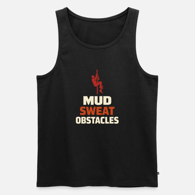 Parcours d’obstacles Course d’obstacles OCR - Débardeur bio Premium Homme - noir