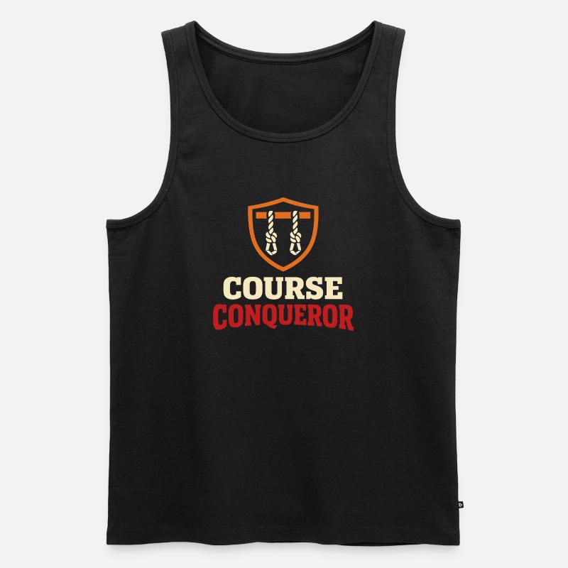 Hindernislauf-rennfahrer Hindernislauf Ocr - Männer Premium Bio Tank Top - Schwarz