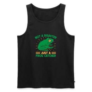 Frog Catcher Not A Disaster Frog - Männer Premium Bio Tank Top - Schwarz - Vorne - AI Model Male 178 light (178cm)