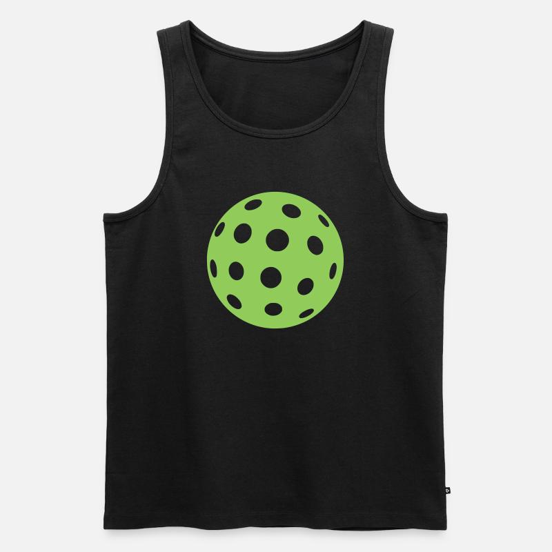 Pickleball - Männer Premium Bio Tank Top - Schwarz