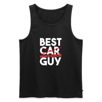 Bester Hiphop-Tänzer, lustiger Tanz-Zitat-Kunst - Männer Premium Bio Tank Top - Schwarz - Vorne - AI Model Male 178 light (178cm)