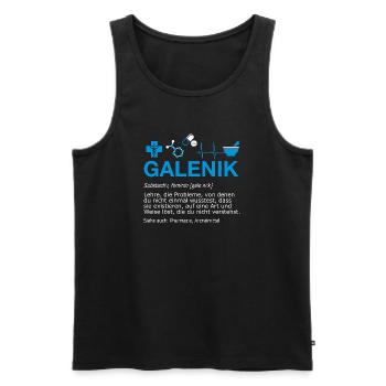 Galenik Pharmazie Pharmakant Apotheke Definition - Männer Premium Bio Tank Top - Schwarz - Vorne - AI Model Male 178 light (178cm)