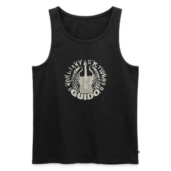 Geschenk für Guido - Männer Premium Bio Tank Top - Schwarz - Vorne - AI Model Male 178 light (178cm)