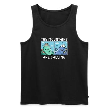 Camping Scouts Mountain Hiking Forest Campers Adve - Men's Premium Organic Tank Top - black - Front - Michal (187cm)