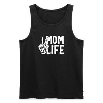 Main squelette de la vie de maman – Chemise de maman drôle et coquine - Débardeur bio Premium Homme - noir - Devant - AI Model Male 178 light (178cm)