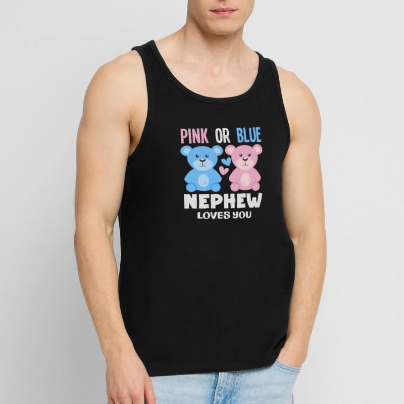 Pink Oder Blau Neffe Liebt Dich Männer Premium Bio Tank Top