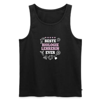 Beste Biologielehrerin Bio Biologie Lehrerin - Männer Premium Bio Tank Top - Schwarz - Vorne - Michal (187cm)