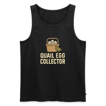 Quail Keeper Quail Farmer Backyard Quail - Men's Premium Organic Tank Top - black - Front - AI Model Male 178 light (178cm)