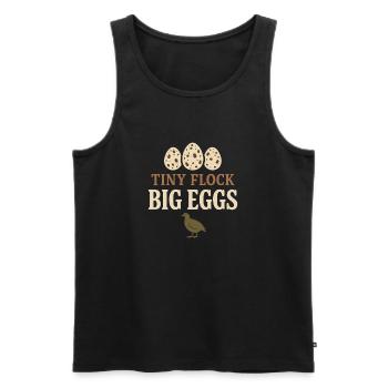 Quail Keeper Quail Farmer Backyard Quail - Men's Premium Organic Tank Top - black - Front - AI Model Male 178 light (178cm)