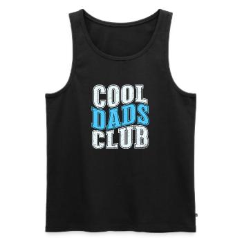 Club des papas cool - cadeau papa pour la fête des pères - Débardeur bio Premium Homme - noir - Devant - AI Model Male 178 light (178cm)
