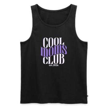 Cool Moms Club - Mama Muttertag Geburt Geschenk - Männer Premium Bio Tank Top - Schwarz - Vorne - AI Model Male 178 light (178cm)