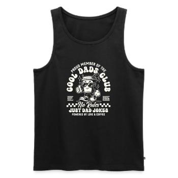 Cool Dads Club - Dad 2026 Gift - Men's Premium Organic Tank Top - black - Front - Michal (187cm)