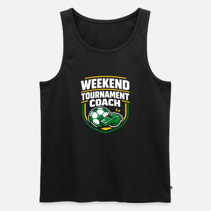 Fußballtraining Jugend-sport-trainer - Männer Premium Bio Tank Top - Schwarz
