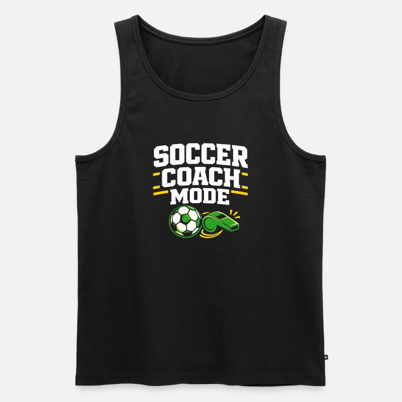 Fußballtraining Jugend-sport-trainer - Männer Premium Bio Tank Top - Schwarz